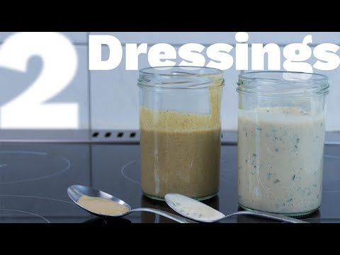 Joghurt und Süßer-Senf-Dressing selber machen | Vegane Rezepte