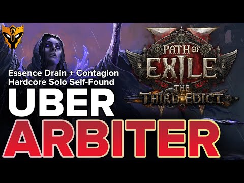 Uber Arbiter: Essence Drain & Contagion Lich — Hardcore Solo Self-Found [PoE2 Abyssal 0.3]