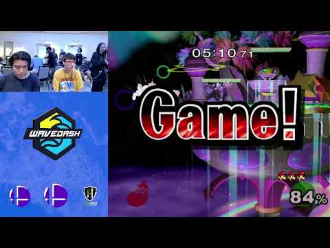 WaveDash 2023 Winners Semi - Maple (Ice Climbers) Vs. Kurf (Luigi) - SSBM Tournament