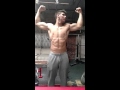 18 year old flexing gym warriors training