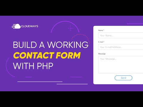 Build a CONTACT Form in PHP
