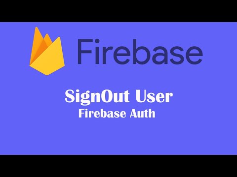 SignOut using Firebase Auth | Logout using Firebase Auth in Android Studio | Dee Dev Tutorial