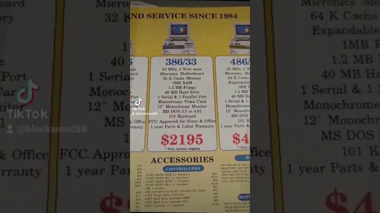 🤯💾1990 Computer Prices were insane 😵 💲4595 for 40MB👀🫠 #90s #computer Shopper Magazine #deweyshawn