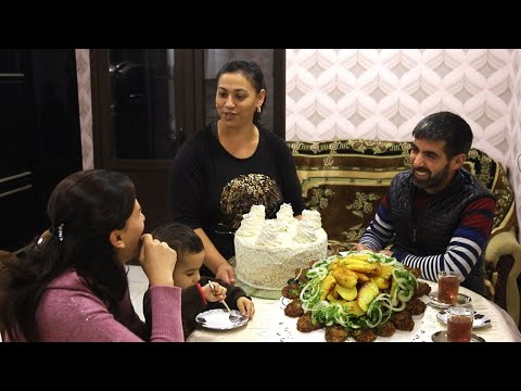 Admiral Cake Special for Guests   Beef Delicious Cutlets   Strong hurricane in Baku