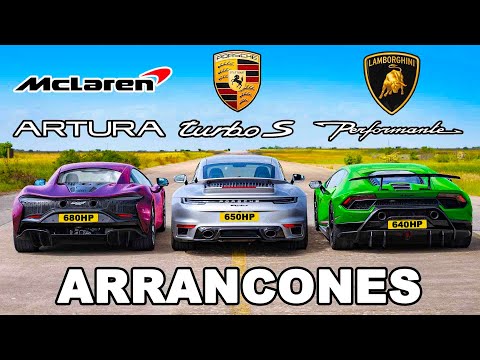 McLaren Artura vs Lambo Perf vs Porsche 911 Turbo: ARRANCONES