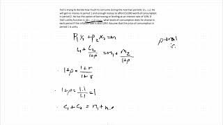 Intertemporal Choice - ECON 10A