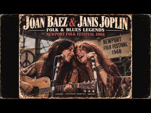 Thumbnail for Joan Baez & Janis Joplin 🔥 Folk & Blues Legends | Newport Folk Festival 1968 (Inspired Tribute) by Head, Janis Joplin, Concert, Frida, Joan Baez