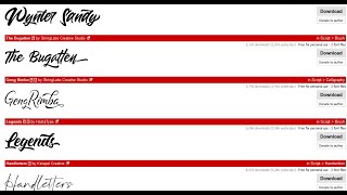 How to download fonts from dafont.com and install it