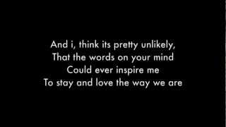 Tyler Ward - The Way We Are Lyrics Video