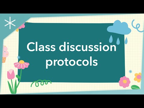 Class discussion protocols