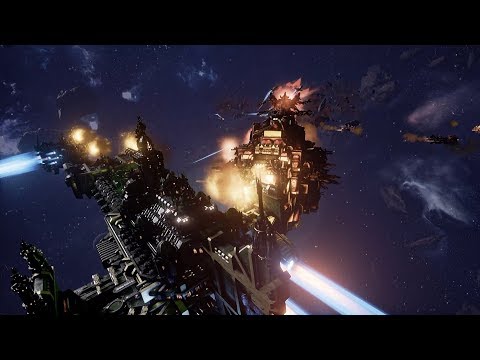 Space Marines (Dark Angels) vs Ork Pirates! Rank 88 - Battlefleet Gothic Armada