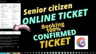 how to book senior citizen ticket in #irctc app 2020👍
