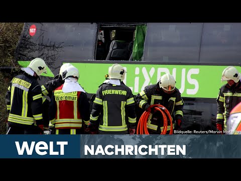 HORROR-UNFALL BEI LEIPZIG: Flixbus-Crash erschüttert – Kliniken aktivieren Notfall-Plan |WELT Stream