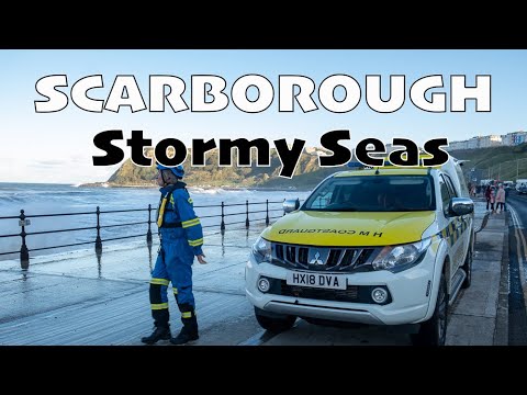 Scarborough Battered By Rough Sea - October 14th 2023 #yorkshire #weather