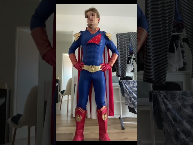 Vídeo relacionado con The Boys Homelander - Mono de cosplay The Deep The Trainer Starlight para adultos, niños, Halloween, carnaval, Luz de estrellas., 160/170 cm