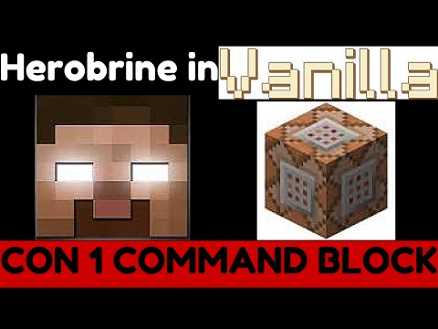 COME FAR SPAWNARE HEROBRINE CON 1 COMMAND BLOCK!
