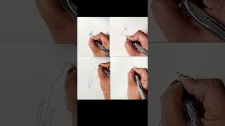 One line drawing || draw from one line || easy simple line drawing art || challenge 6||one line art