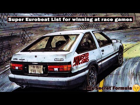 Super Eurobeat List for winning at race games