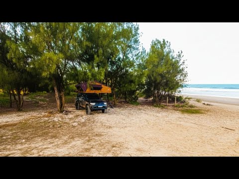 PRIMEIRO ACAMPAMENTO SELVAGEM DE PRAIA EM SC! (AVENTURA 4X4) 🏖🏕
