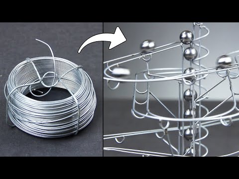 How to make a STEEL MARBLE TRACK with basic tools! step by step guide