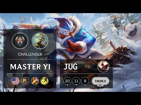 Master Yi Jungle vs Lee Sin - NA Challenger Patch 9.20