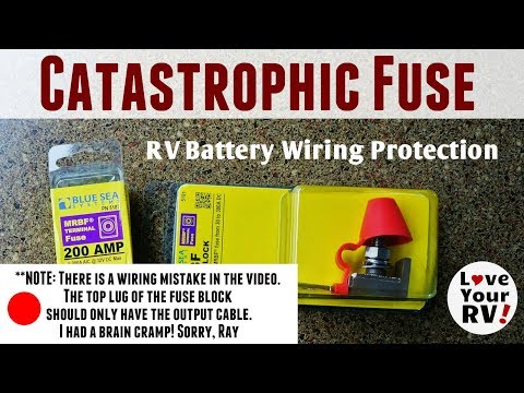 Catastrophic Fuse Installation RV Battery Bank Doh! *Mistake in wiring* See description