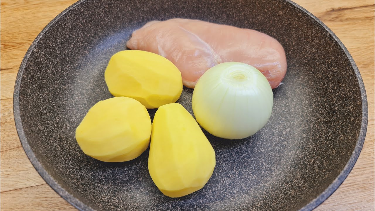 Kartoffel-Hähnchen-Pfanne mit Schafskäse - Einfache Rezepte