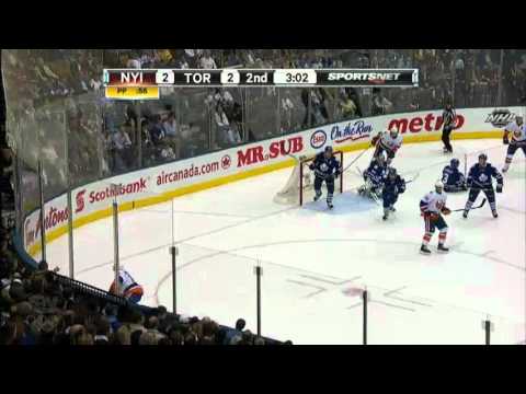 James Reimer Makes a Huge Save - March/20/2012