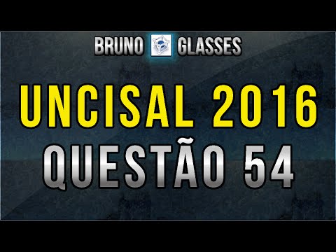 Uncisal 2016 Questão 54 Resolvida de Matemática