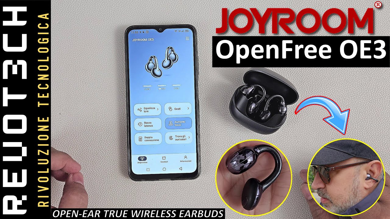 JOYROOM OpenFree EarBuds OE3. Versatili e...Intercambiabili - Review