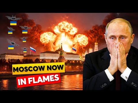 Hundreds of Ukrainian Drones HlT Russia — Moscow Now In Flames