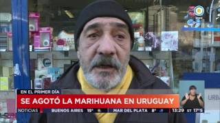 ULTIMOS TIEMPOS:URUGUAY AGOTA LA MARIHUANA EN EL PRIMER DIA DE VENTA LEGAL