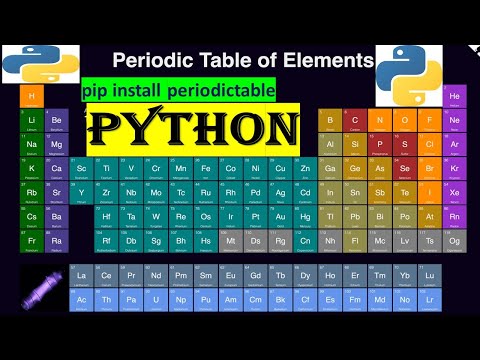 Python Read Modern Periodic Table Using Python Project