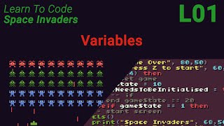 Space Invaders Lesson 1 - Variables