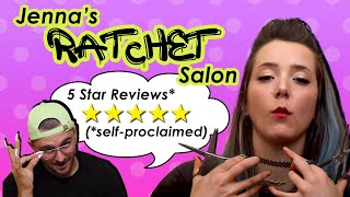 What services does Jenna's Ratchet Salon offer?