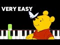 Winnie The Pooh  Very Easy Piano Tutorial