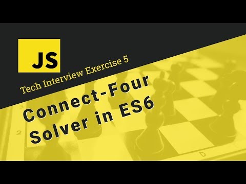 Javascript Tech Interview Exercise 5 Connect Four Solver