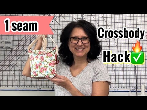 1 Seam Crossbody Bag ~One Seam Purse