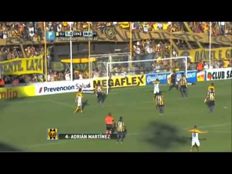 GOL ADRIÁN MARTÍNEZ OLIMPO 1 ROSARIO CENTRAL 1 (FECHA 17 TORNEO DE TRANSICIÓN 2014)