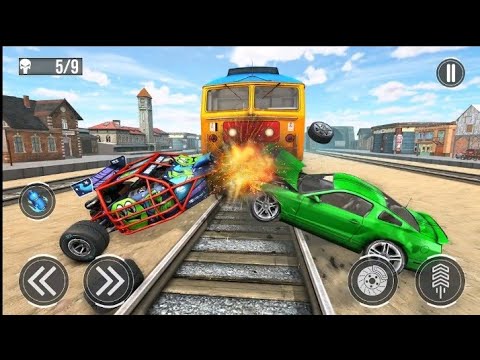Train Derby CarDemolition Simulator, off line game,