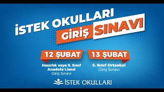 İSTEK Okulları Giriş Sınavı | 12-13 Şubat 2022