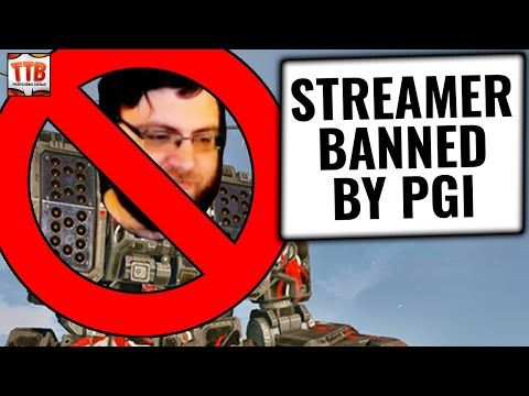 PGI BANS STREAMER... FOR LURMING? - Mechwarrior Online 2021
