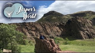 Hiking up Arthur's Seat, Edinburgh