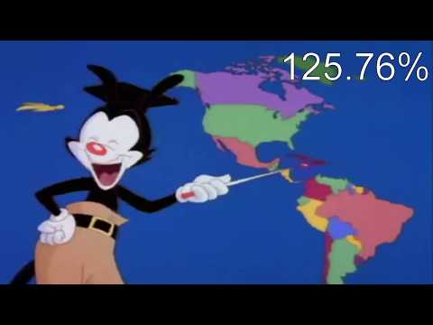 Yakko's World but Video Speeds Up Equal to The Country's Inflations Rate
