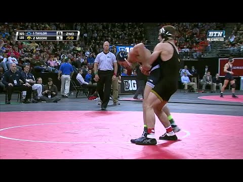 Big Ten Rewind: 2014 Wrestling - 165 LBs - Penn State's David Taylor vs. Iowa's Nick Moore