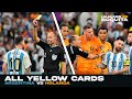 All yellow cards from Argentina vs Netherlands
