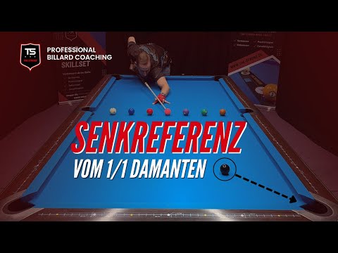 Billardtraining | Senkreferenz vom 1/1 Diamanten