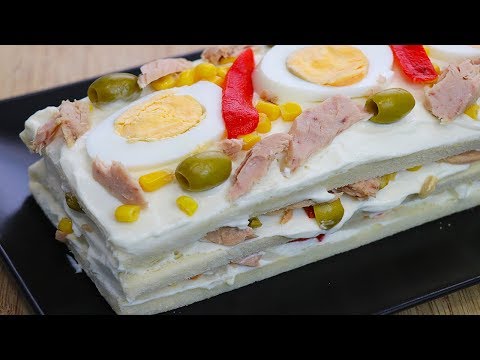 Pastel de atún frío
