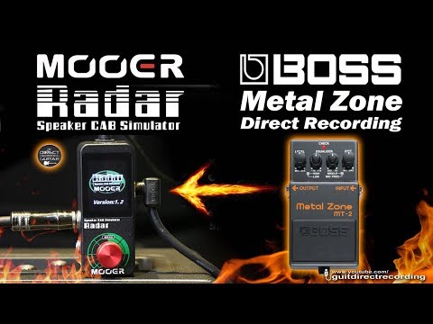 Boss Metal Zone MT-2 + Mooer Radar / Marshall and Rectifier Cabinets