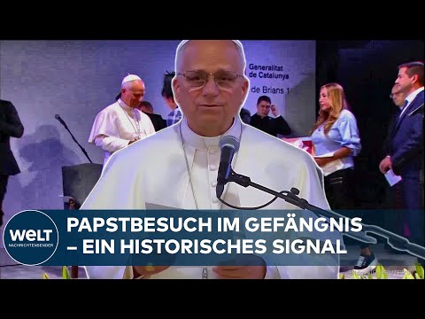 Video Thumbnail: PAPSTBESUCH: Leo der Vierzehnte besucht als erster Papst ein spanisches Gefängnis
